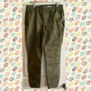 Lands End NWT Pull On Cotton Blend Pant  Size 14 Petite
